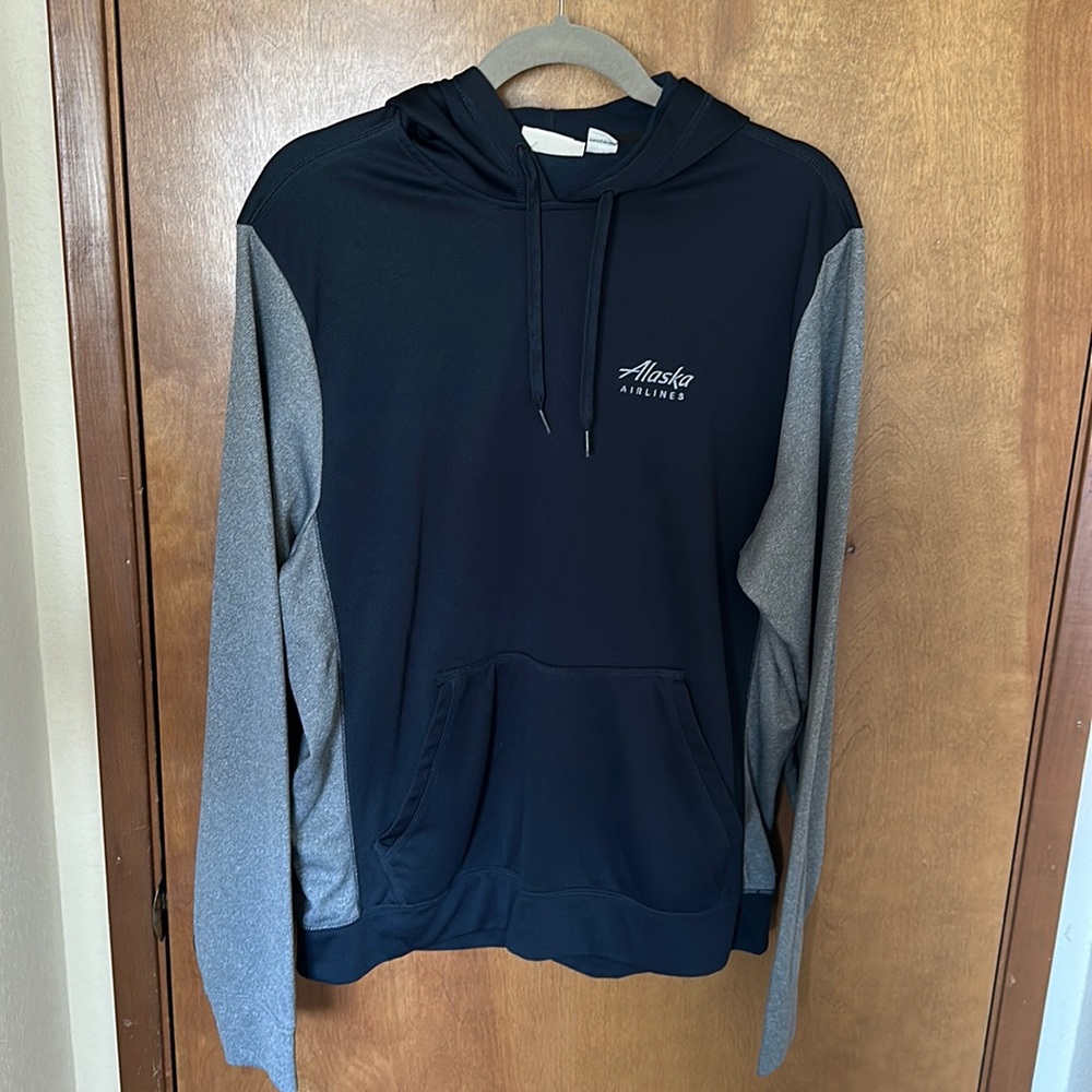 Alaska Airlines branded lightweight hoodie